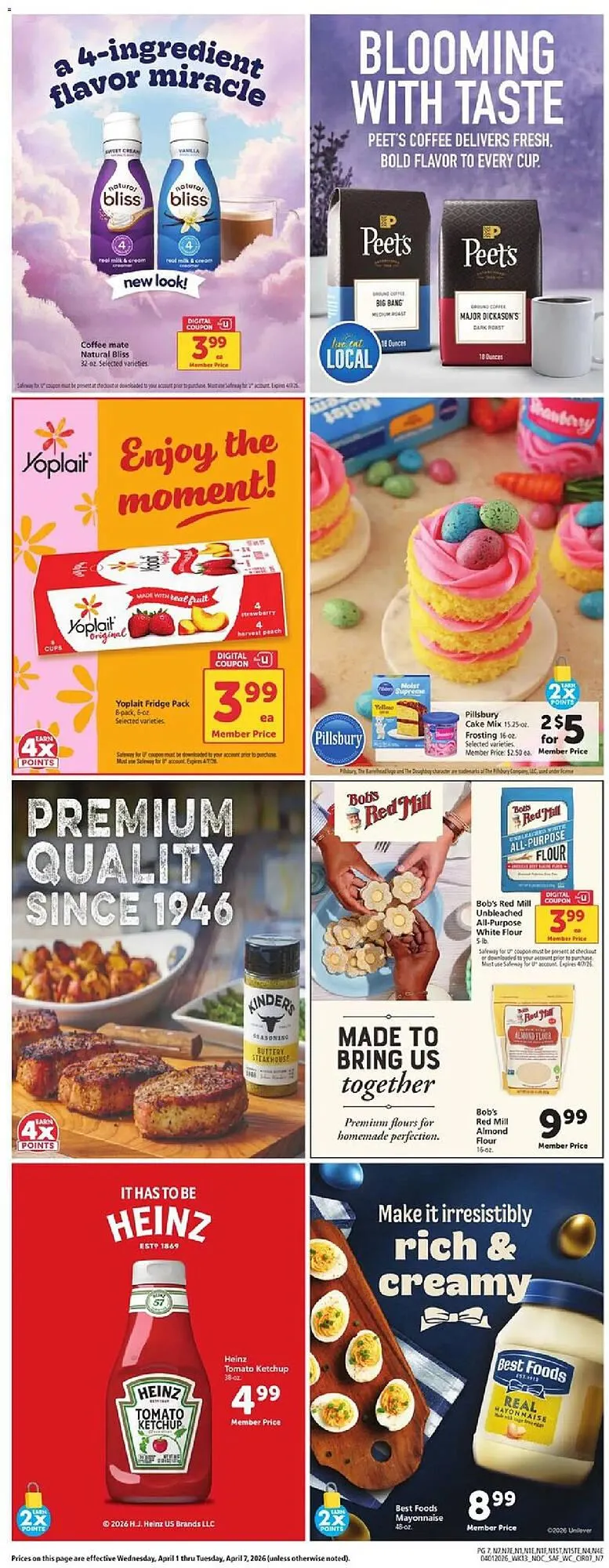 Weekly promotion Safeway weekly ad spanning from April 1 to April 8 2026 - Page 9 for Catalogue 365