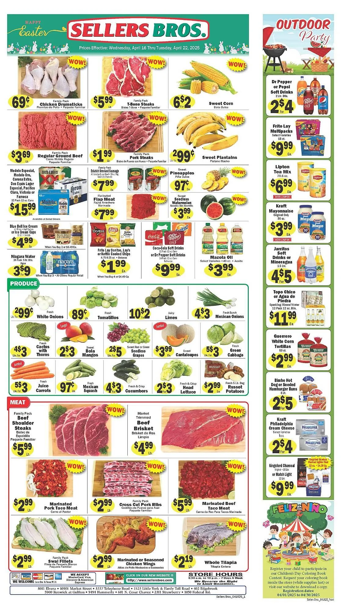 Weekly ad Sellers Bros Weekly Ad from April 16 to April 22 2025 - Page 1