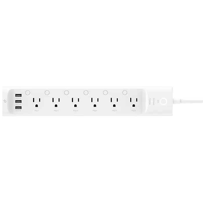 TP Link Kasa HS300 WiFi 6-Outlet Smart Power Strip,