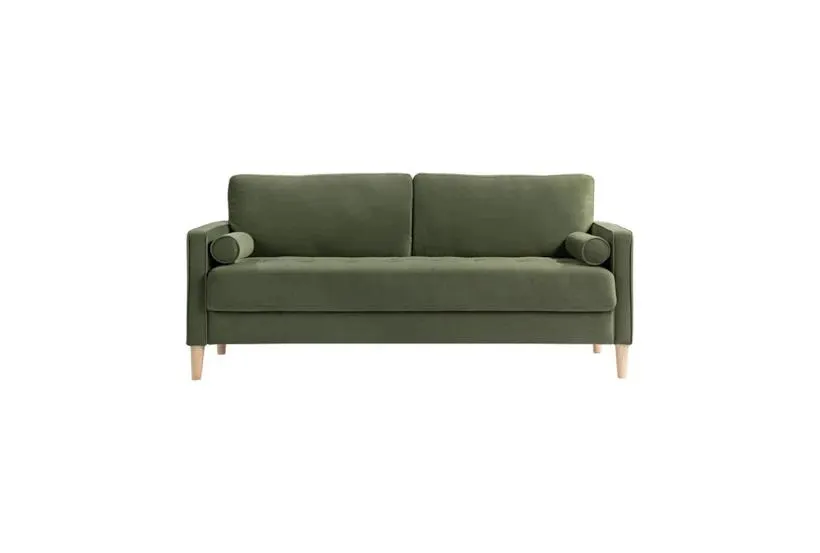 Langford Olive Green Fabric 76" Sofa
