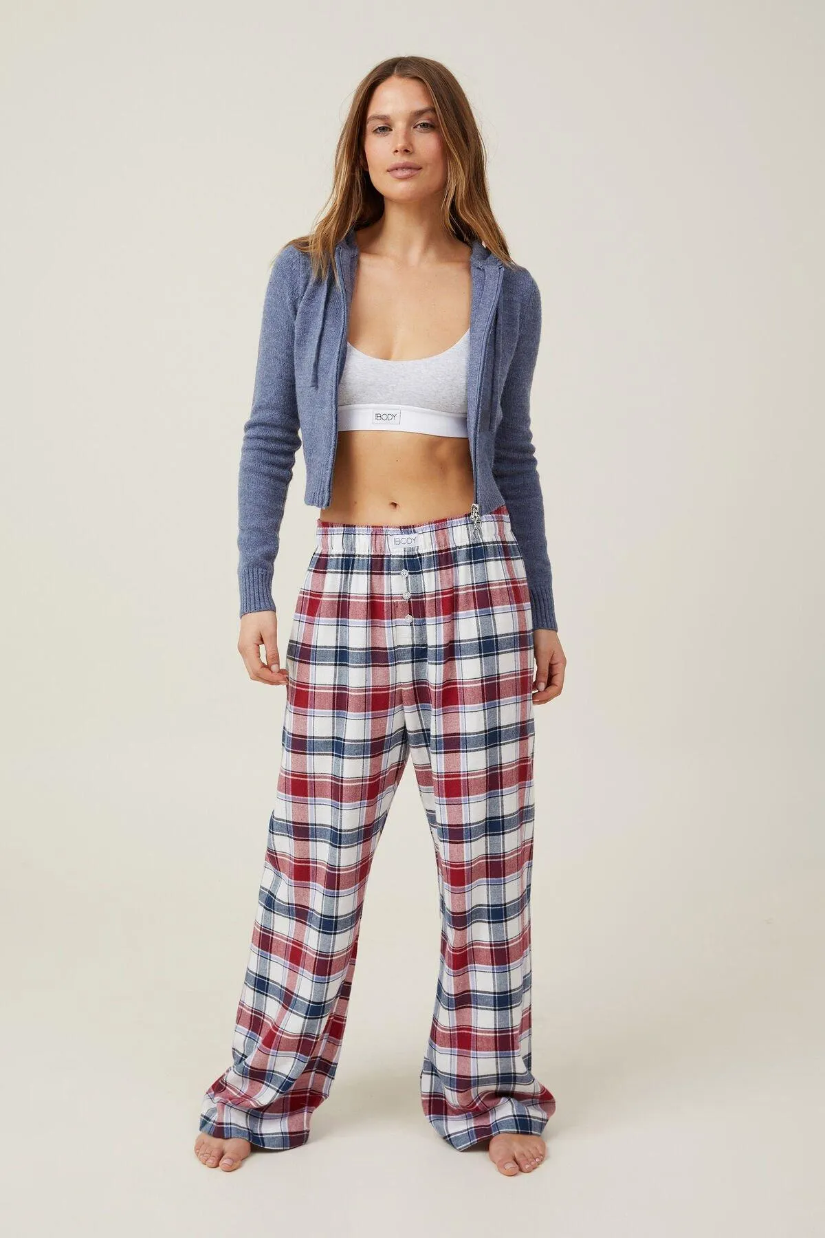 Flannel Boyfriend Boxer Pant