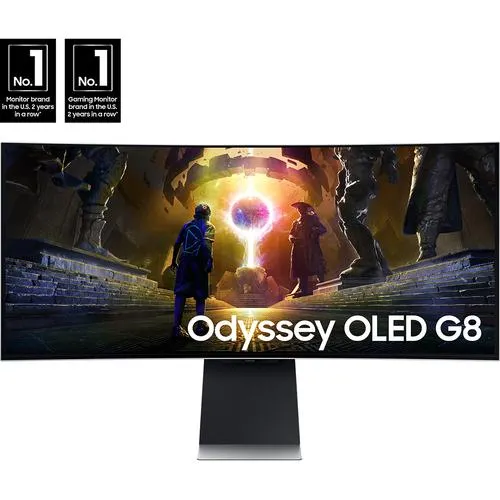 Samsung 34" Odyssey OLED G8 (G85SD) Ultra-WQHD 175Hz 0.03ms Curved Gaming Monitor