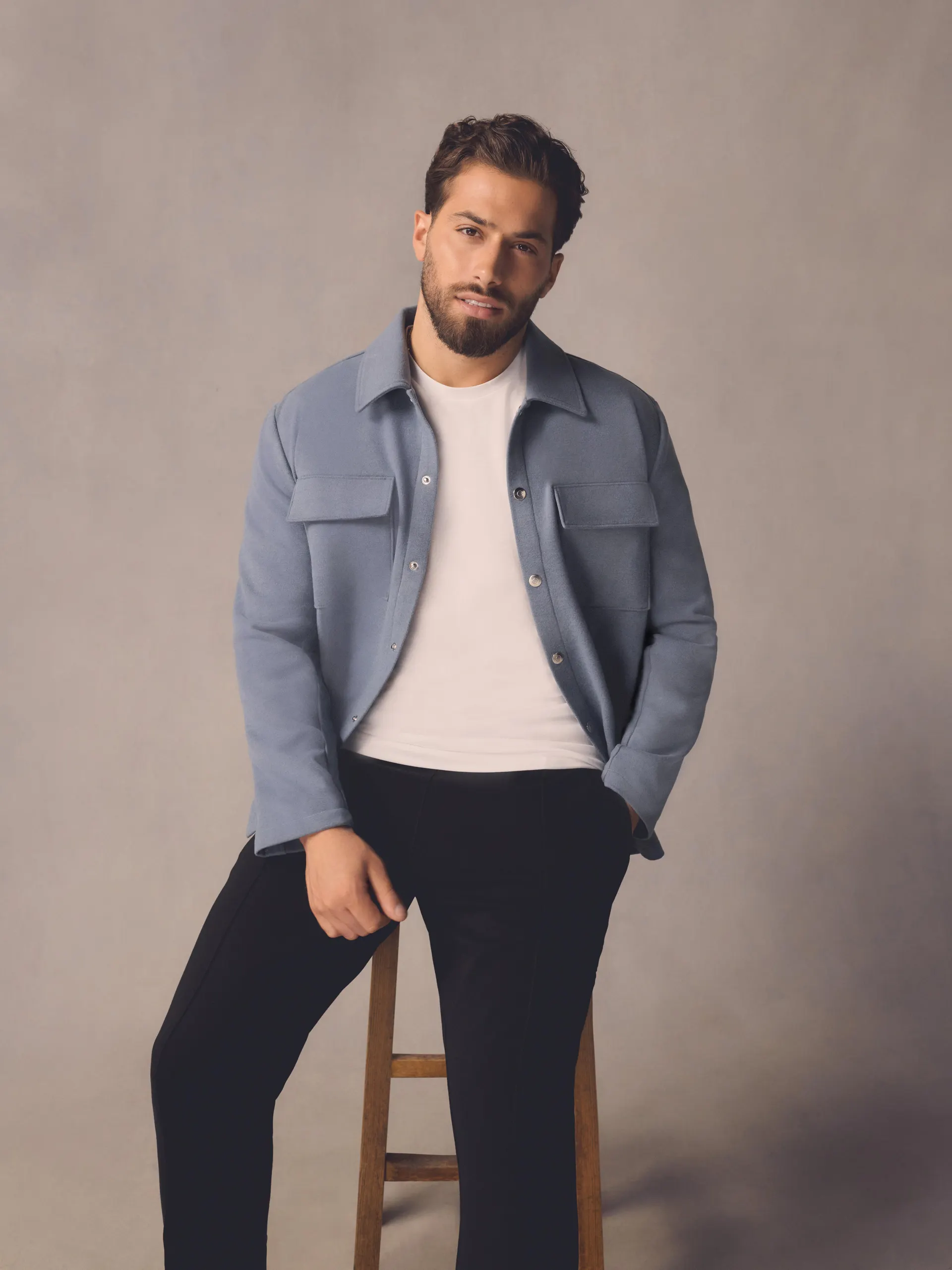 Kem Heathered Overshirt