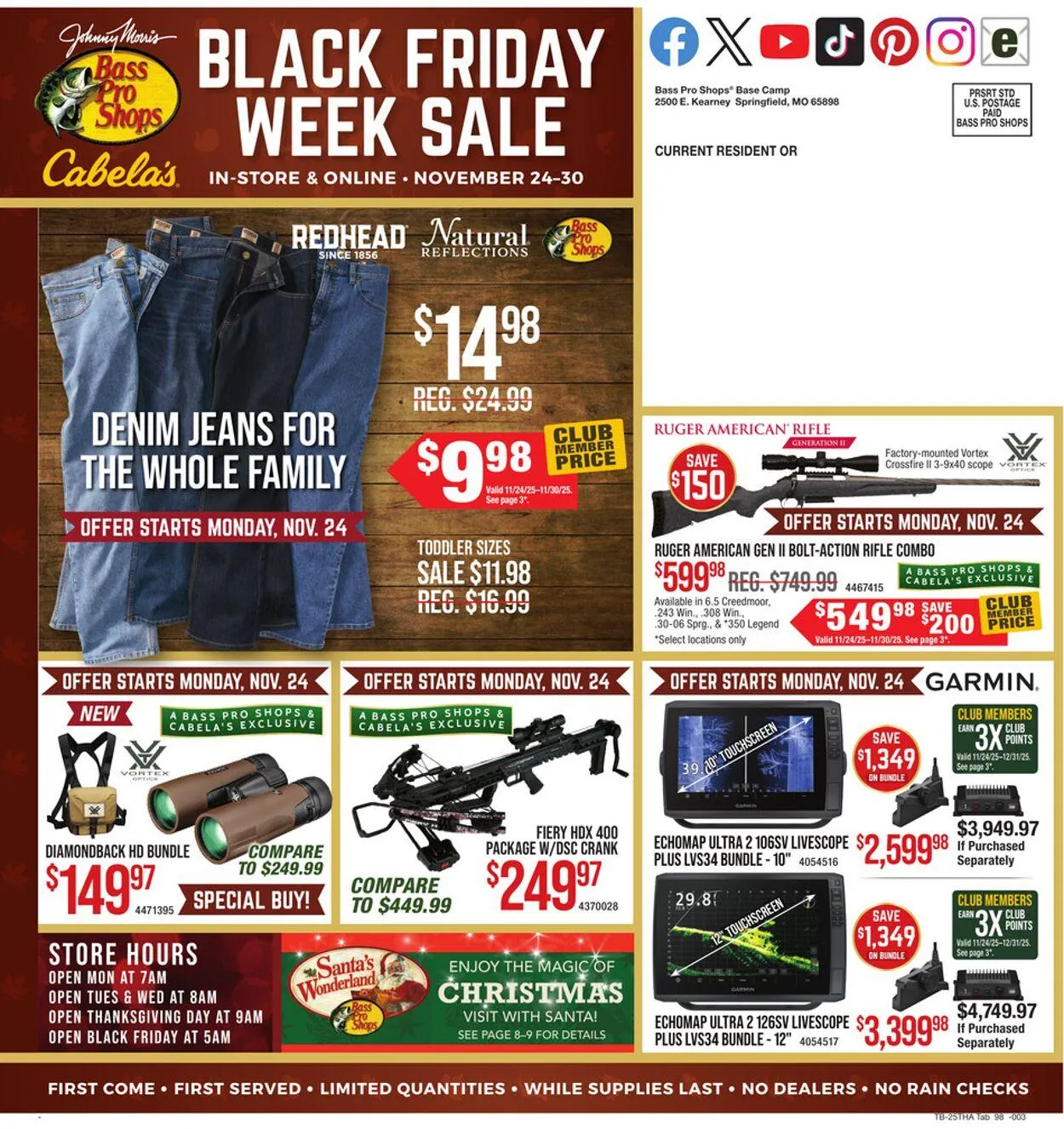 Weekly promotion Cabela's Current weekly ad spanning from November 24 to November 30 2025 - Page 48 for Catalogue 365