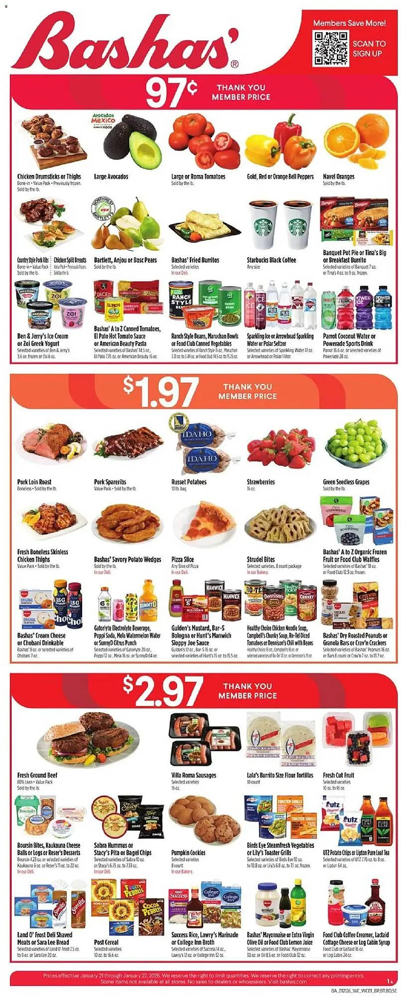 Weekly ad Bashas' weekly ad from January 21 to January 27 2026 - Page 1