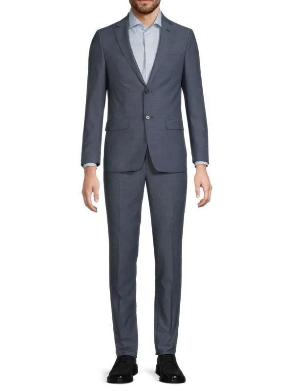 Textured Slim-Fit Suit