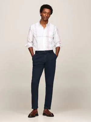 Regular Fit Stripe Check Seersucker Shirt