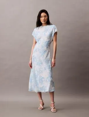 Chiffon Printed Sheath Dress