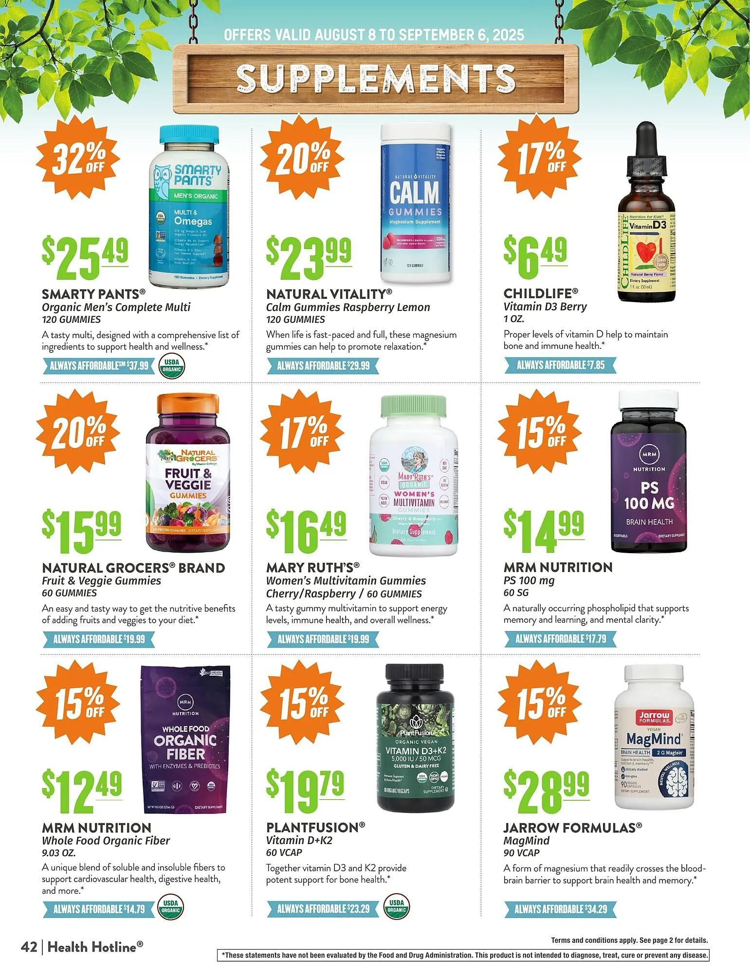 Weekly ad Natural Grocers ad from August 8 to September 6 2025 - Page 42