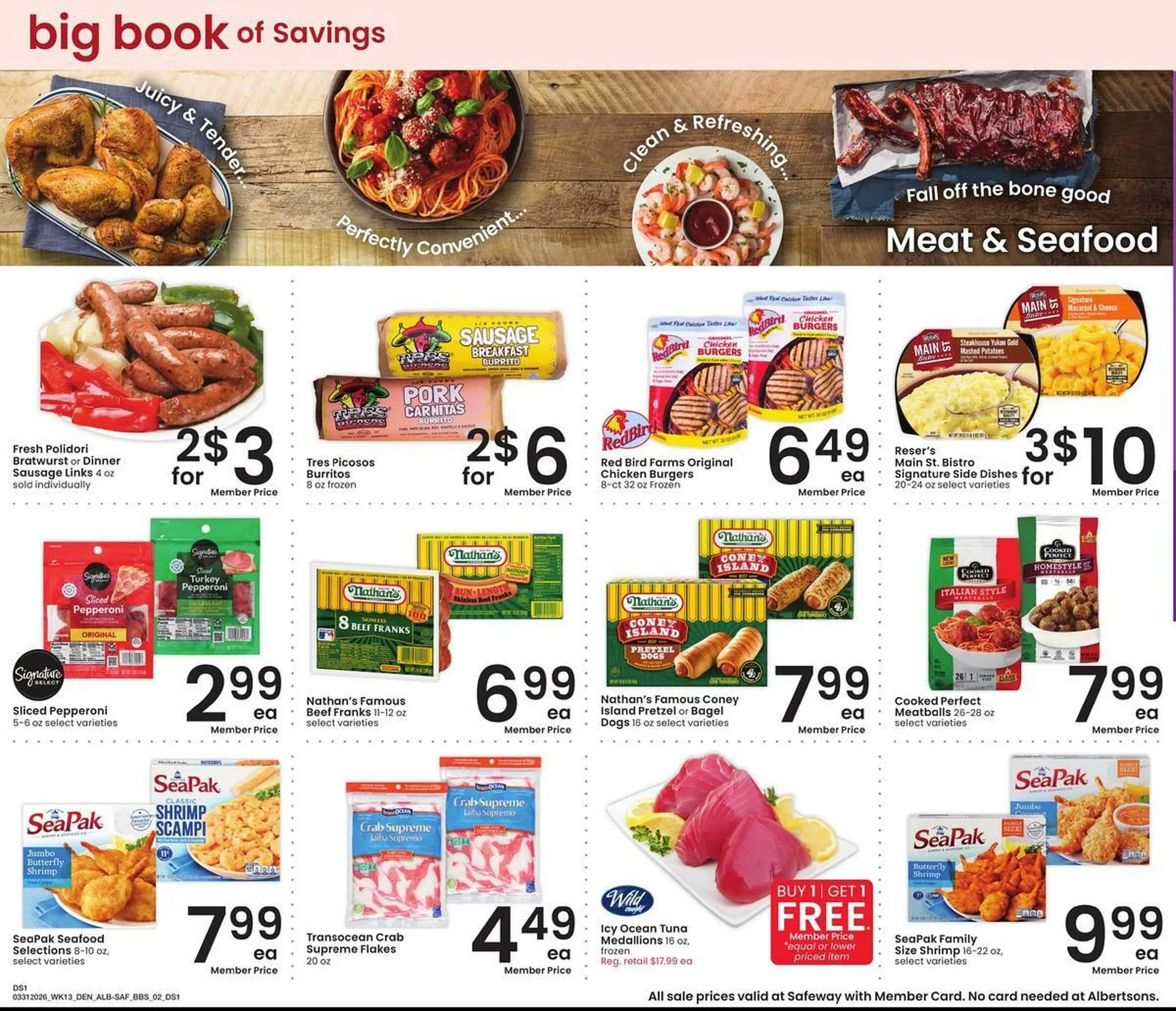 Weekly promotion Safeway weekly ad spanning from March 31 to April 27 2026 - Page 2 for Catalogue 365