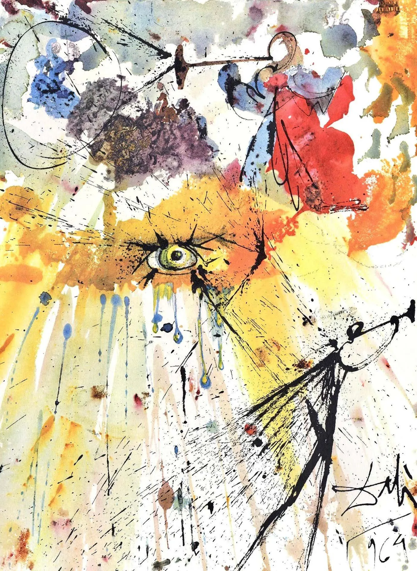 Salvador Dalí Composition (Field 69-3; M/L. 1600), VI tavole dal ciclo della, Biblia Sacra 1967