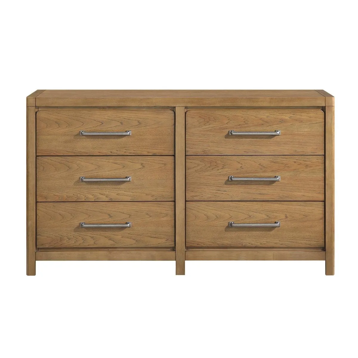 Hudson 64" Dresser with 6 Drawers by Homelegance - Brown