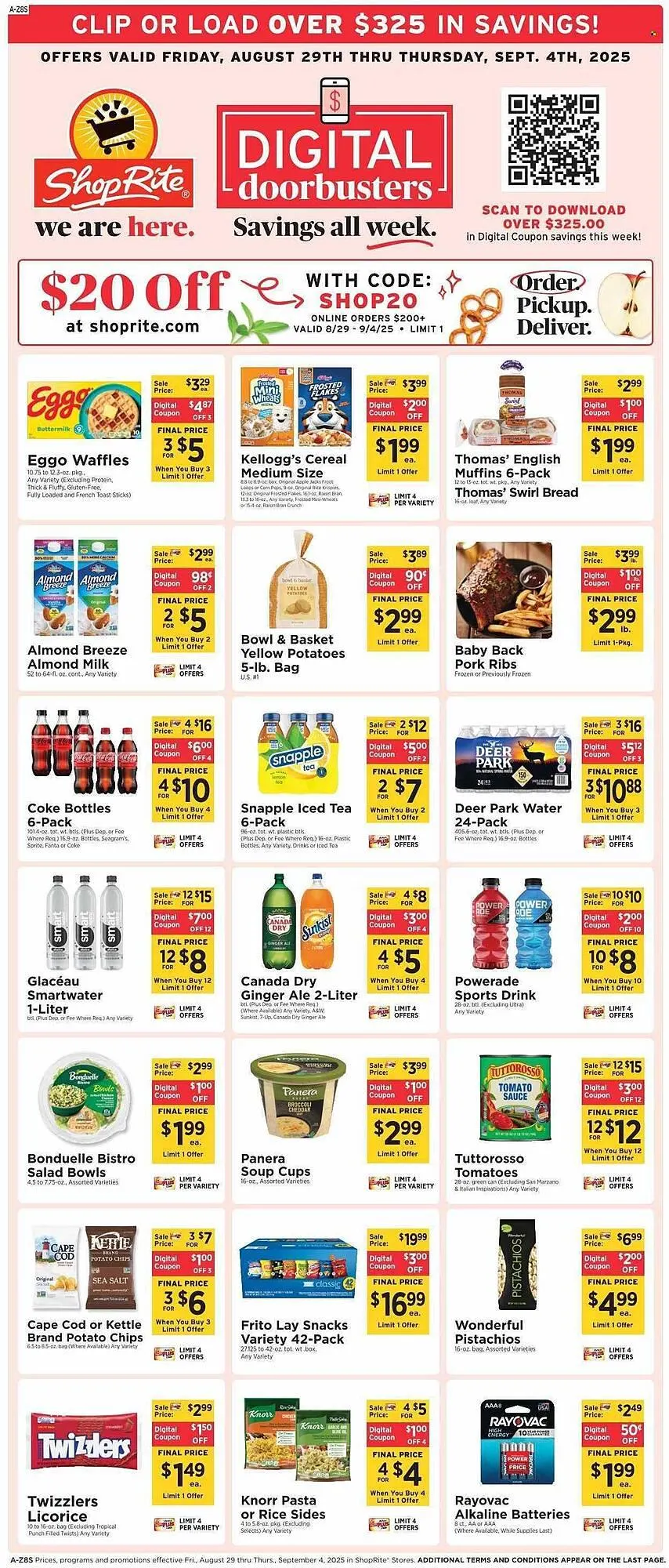 Weekly ad ShopRite Weekly Ad from August 29 to September 4 2025 - Page 1