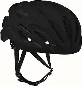 Retrospec Silas Road Bike Helmet with 24 Air Vents & Built-in LED Safety Light - Adjustable Adult Cycling Protection 54-61cm - Padded & Lightweight Design