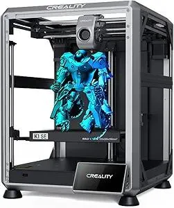 Creality K1 SE 3D Printer, with 600 mm/s Printing Speed CoreXY Auto Leveling and Z-Offset, 300℃ Dual-Gear Direct Extruder Full Metal Die Cast Upgraded K1, Printing Size 8.66x8.66x9.84 inch