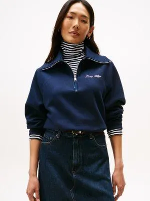 Interlock Fleece Quarter-Zip Sweatshirt