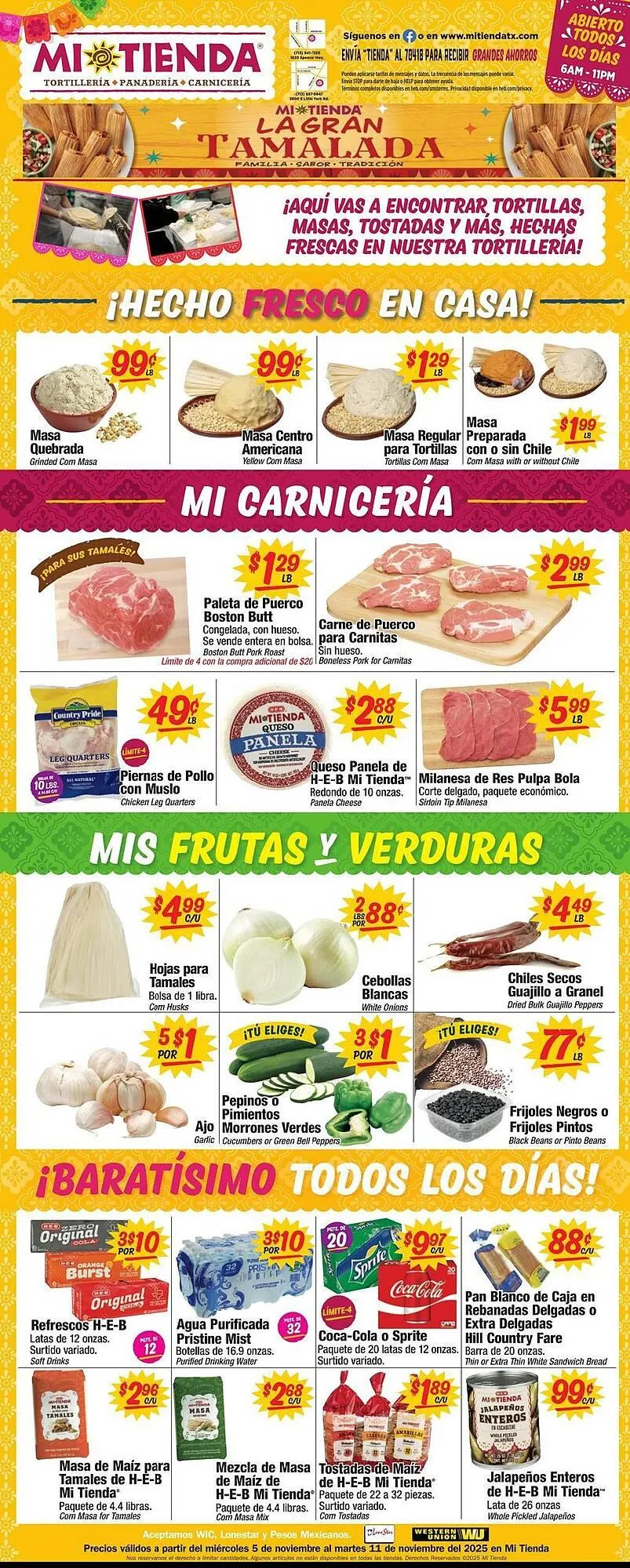 Weekly ad Mi Tienda weekly ad from November 5 to November 11 2025 - Page 1