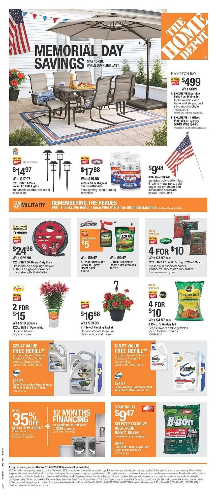 Weekly ad The Home Depot Weekly Ad from May 15 to May 28 2025 - Page 1