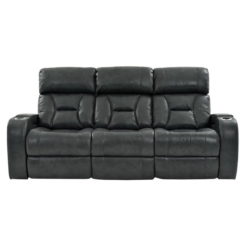 Leather Power Reclining Sofa