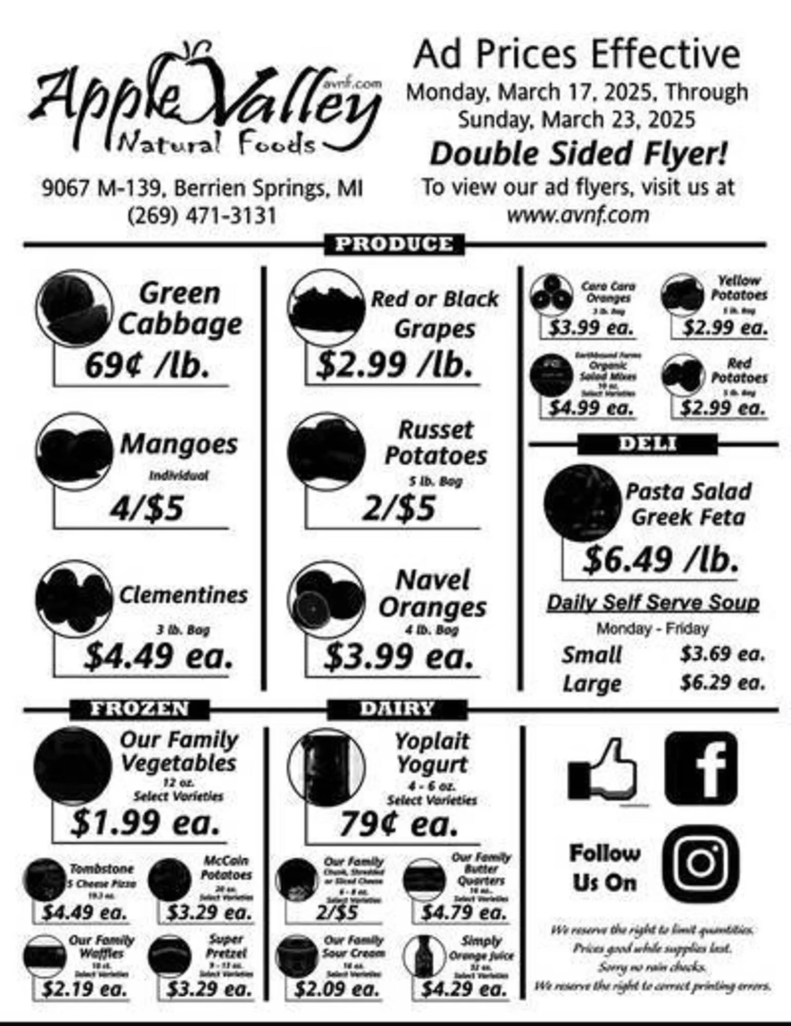 Apple Valley Natural Foods Weekly Ad - 1