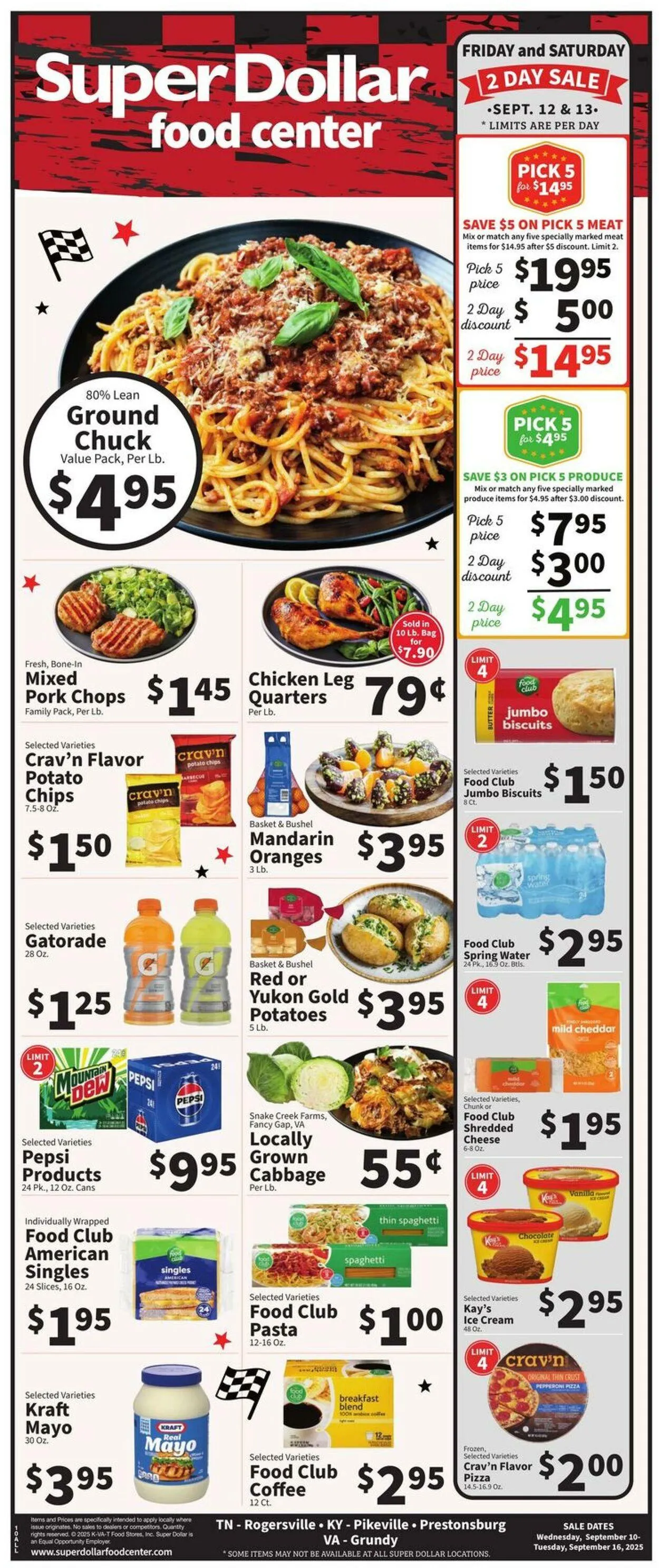 Weekly ad Super Dollar Stores from September 10 to September 16 2025 - Page 1