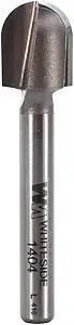 Whiteside Router Bits 1404 Round Nose Bit with 1/4-Inch Radius, 1/2-Inch Cutting Diameter and 5/8-Inch Cutting Length