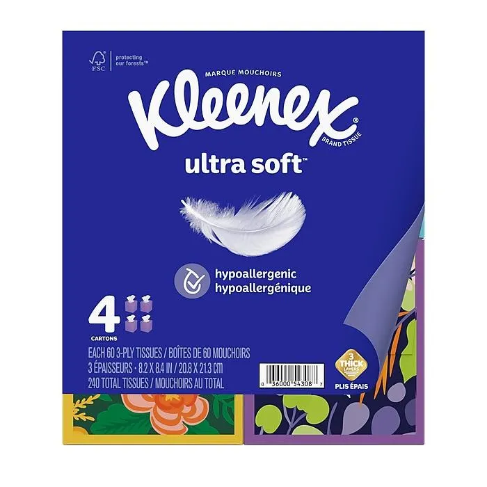 Kleenex Ultra Soft Facial Tissue,