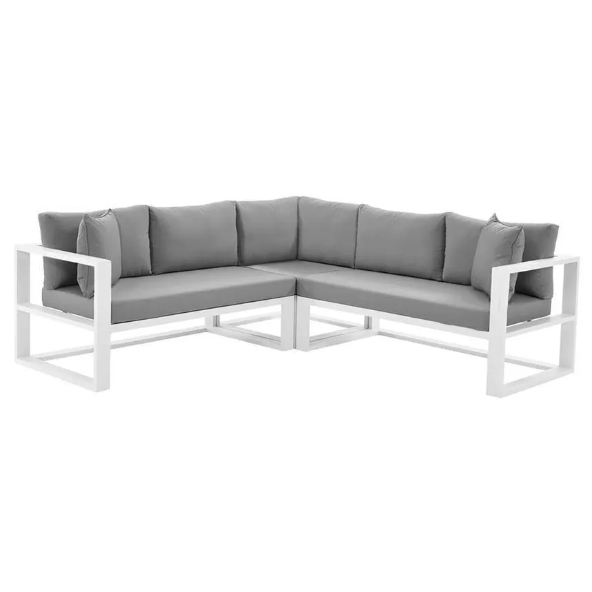 Mykonos Gray Sectional Sofa
