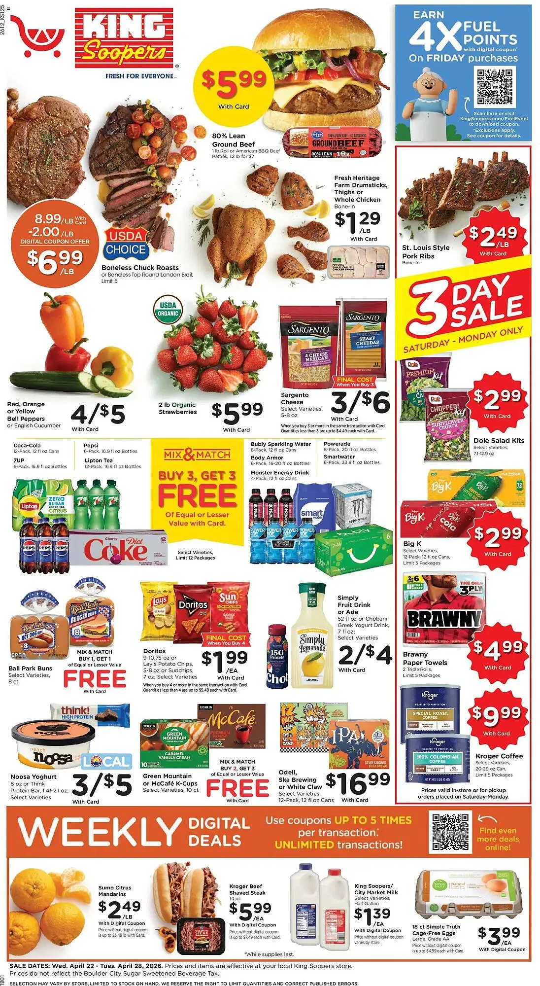 Weekly ad King Soopers weekly ad from April 22 to April 29 2026 - Page 1