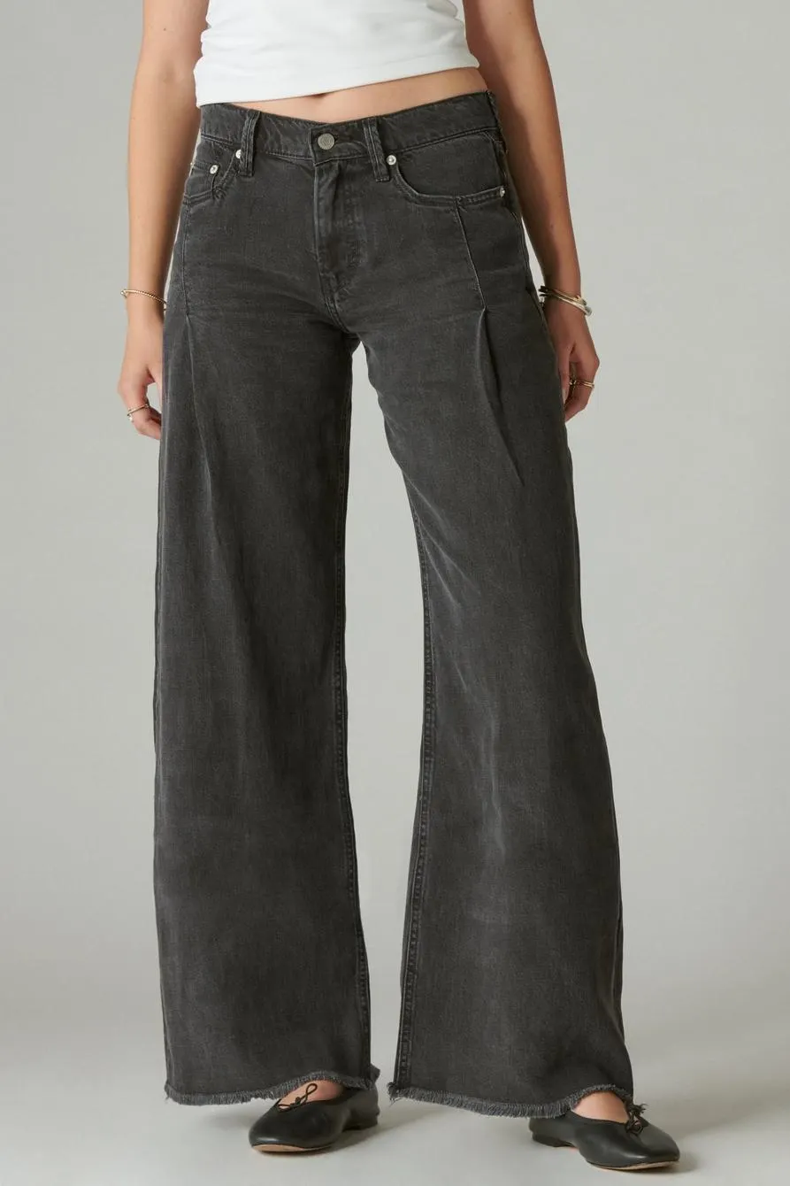 liquid denim luxe palazzo