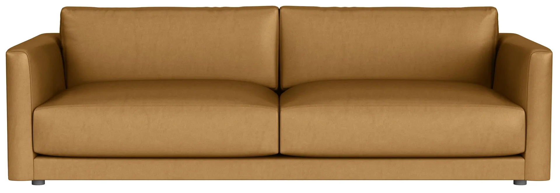 Clemens 100" Sofa in Portofino Cashew Leather