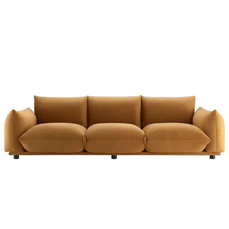 Copious Performance Velvet Sofa Brown EEI-5470-COG