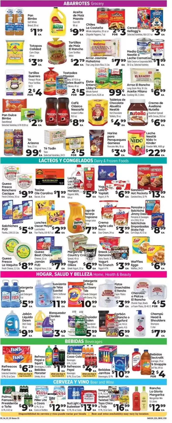 Weekly ad Supermercado El Rancho Weekly ad from April 2 to April 8 2025 - Page 2