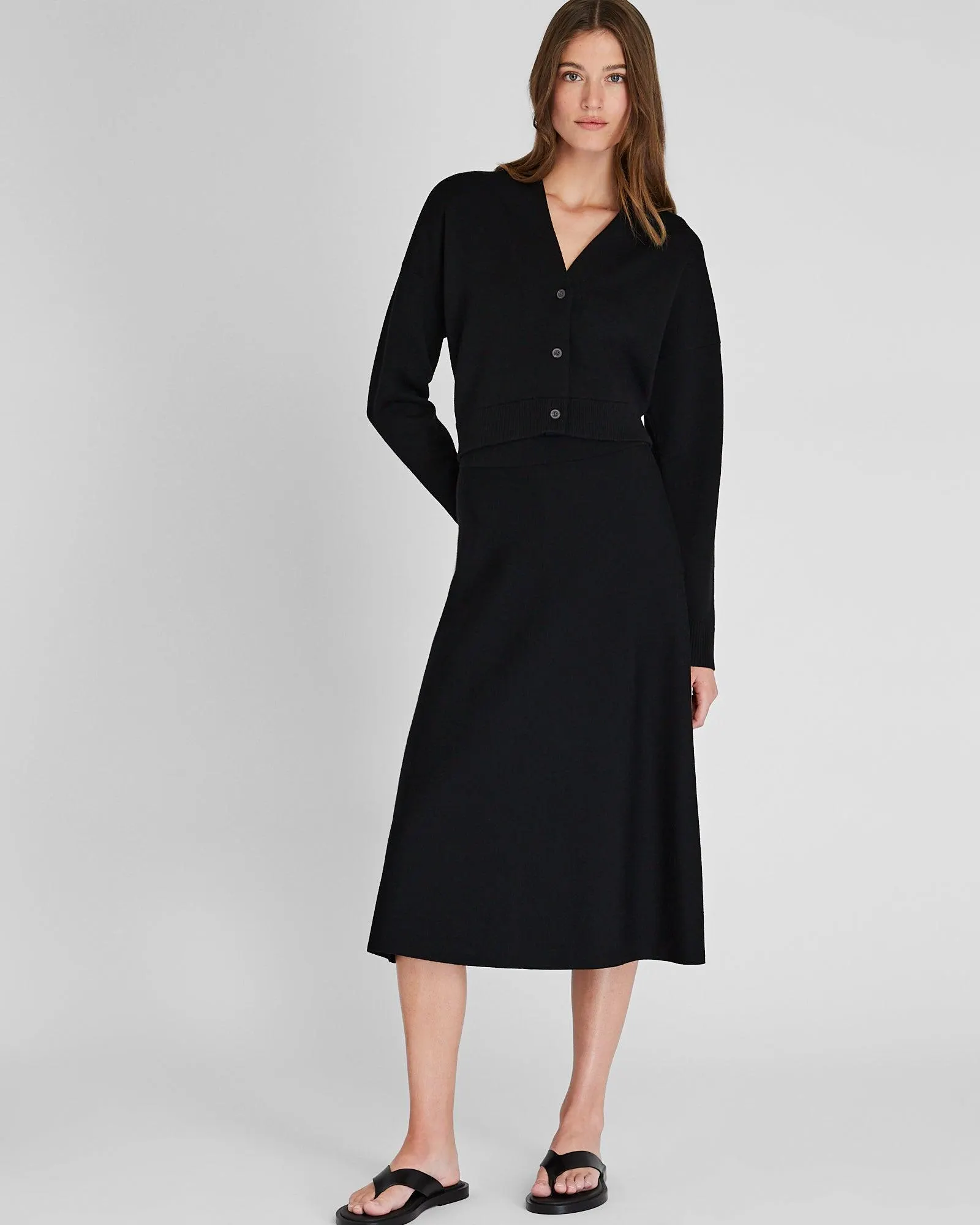 Merino Midi Sweater Skirt