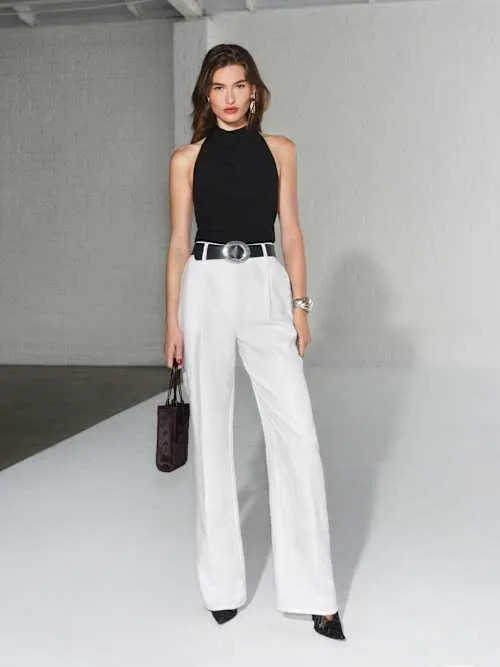 Alex Linen Mid Rise Pant
