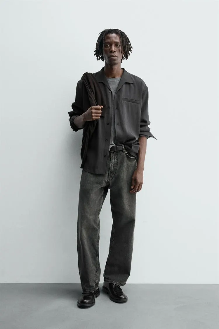 WASHED FLOWY SHIRT