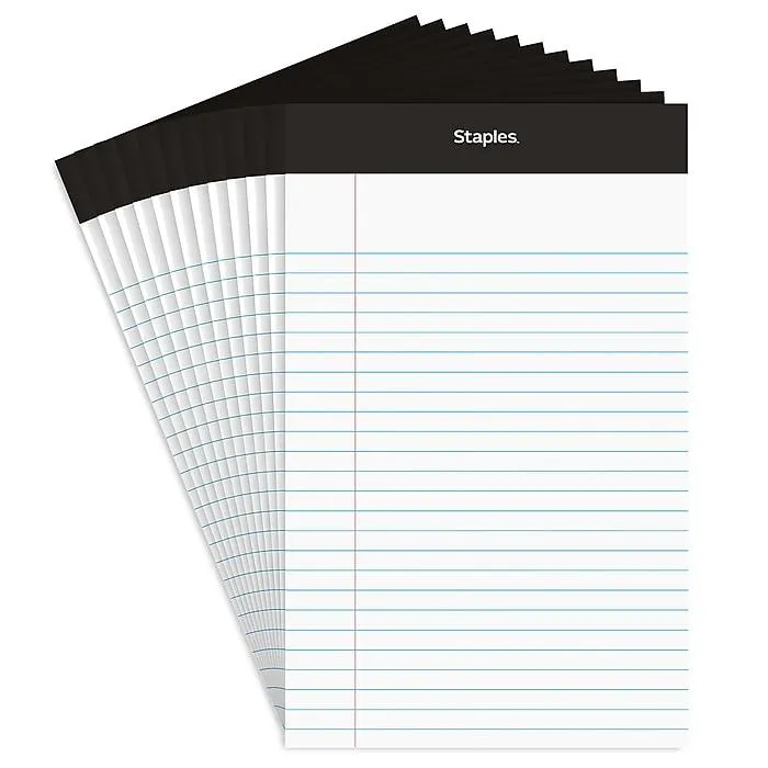 Staples Notepads,