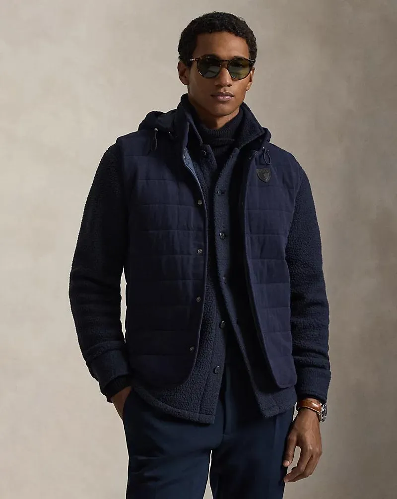 Quilted Jersey Hooded Vest