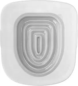 Cat Toilet Training Kit Urinal Seat with Design,Universal Reusable Environmentally Friendly Cat Toilet Trainer for All Age Cat Toilet Training(White Tray, 1 Gray Inner Support)
