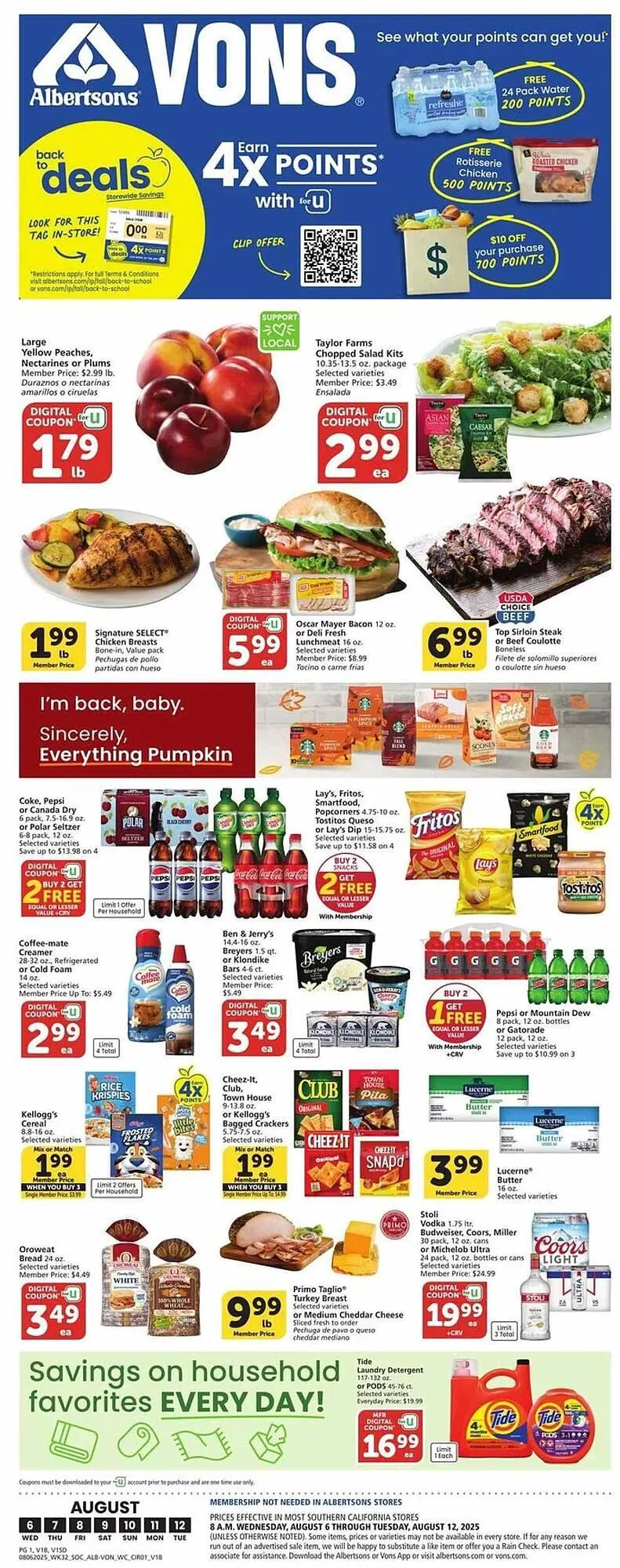 Weekly ad Albertsons Weekly Ad from August 6 to August 12 2025 - Page 1
