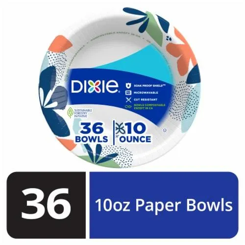 Dixie® Paper Bowls 10 Ounce Disposable Bowl
