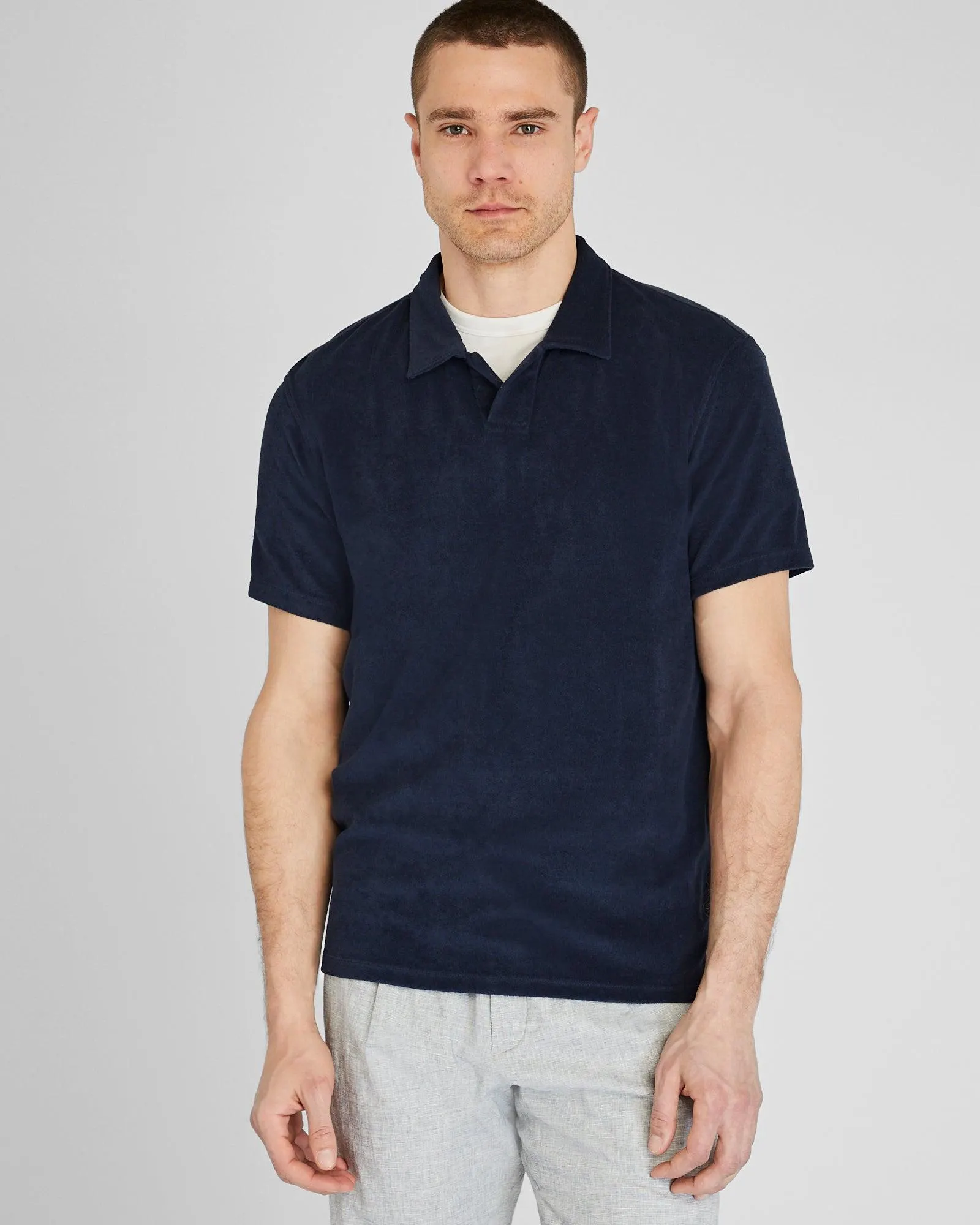 Loop Terry Johnny Collar Polo