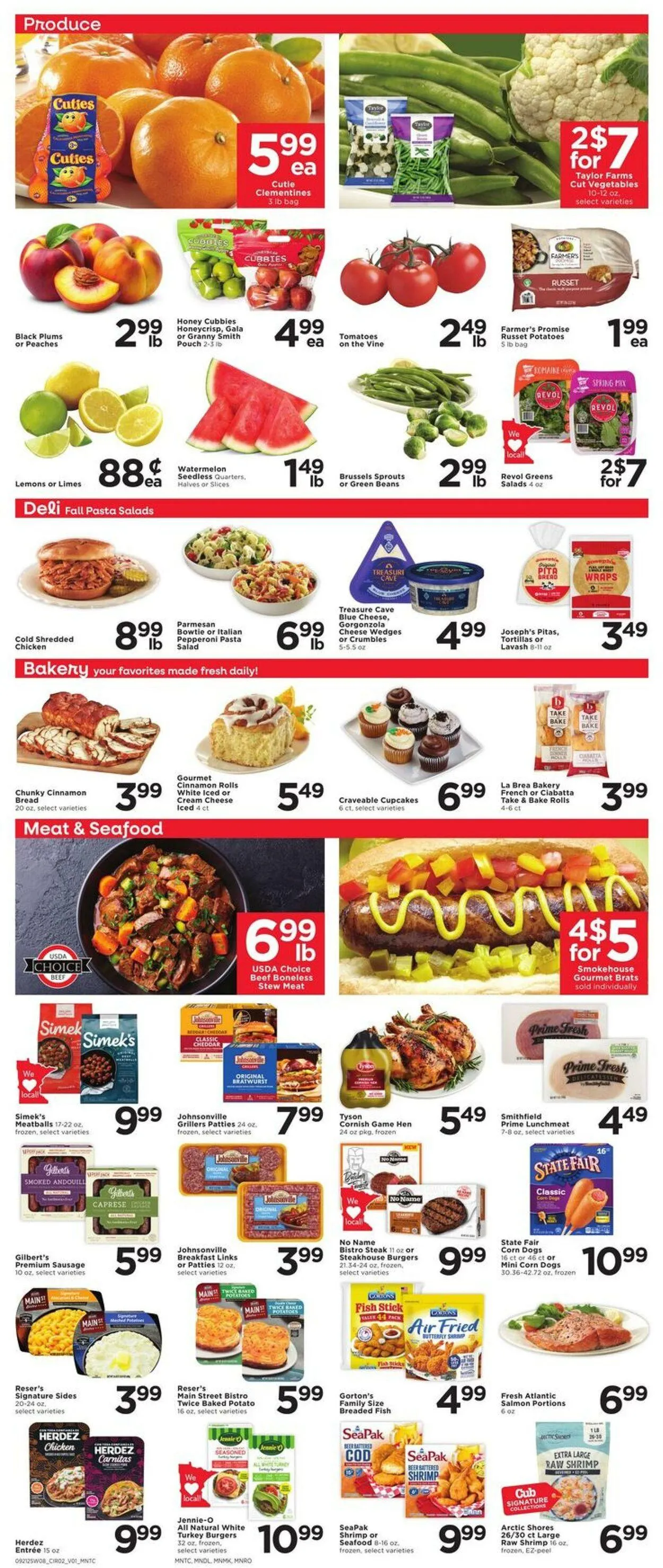 Weekly promotion Cub Foods Current weekly ad spanning from September 21 to September 27 2025 - Page 2 for Catalogue 365