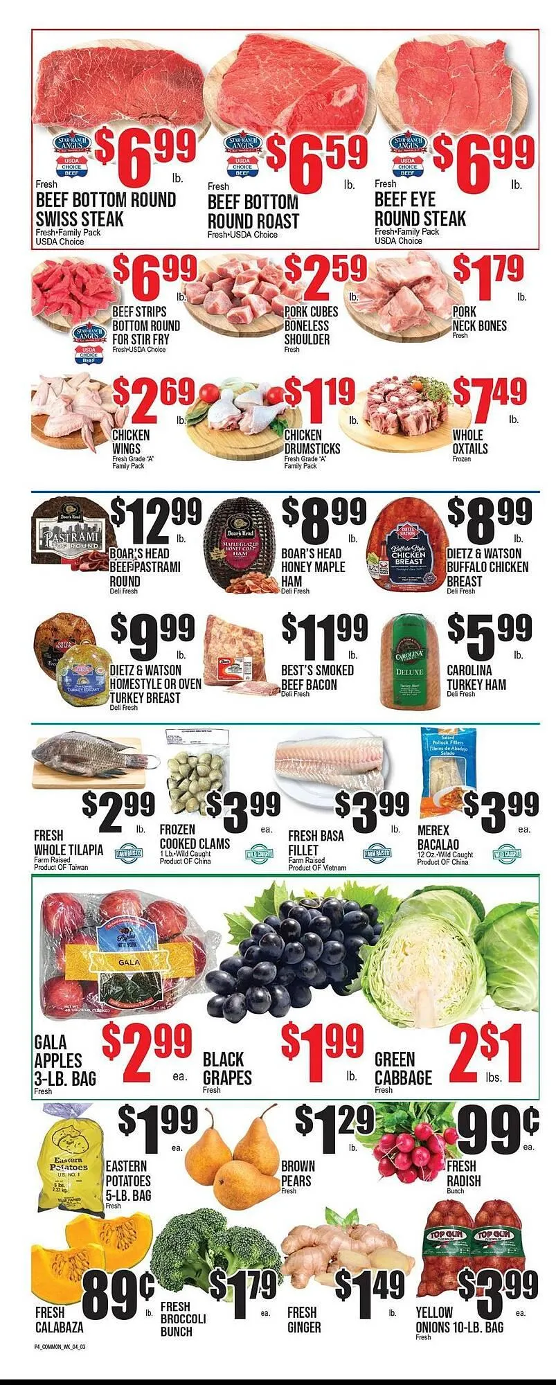 Weekly promotion Extra Supermarket circular spanning from April 3 to April 16 2026 - Page 4 for Catalogue 365
