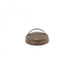 3-1/2" Rustic Metal Jar Lid with Handle