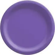 Purple Extra Sturdy Paper Dinner Plates, 10in, 20ct
