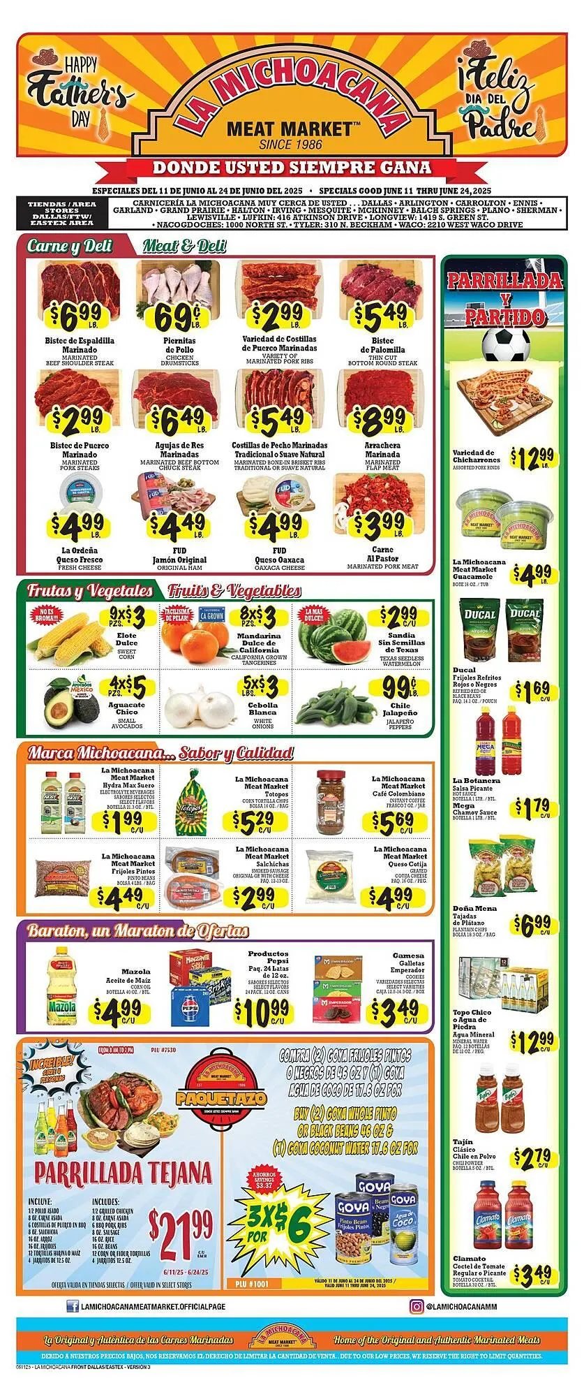 La Michoacana Weekly Ad - 1