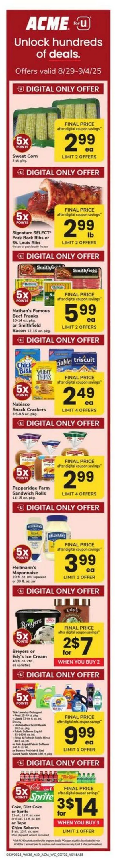 Weekly ad Acme Current weekly ad from August 29 to September 4 2025 - Page 2