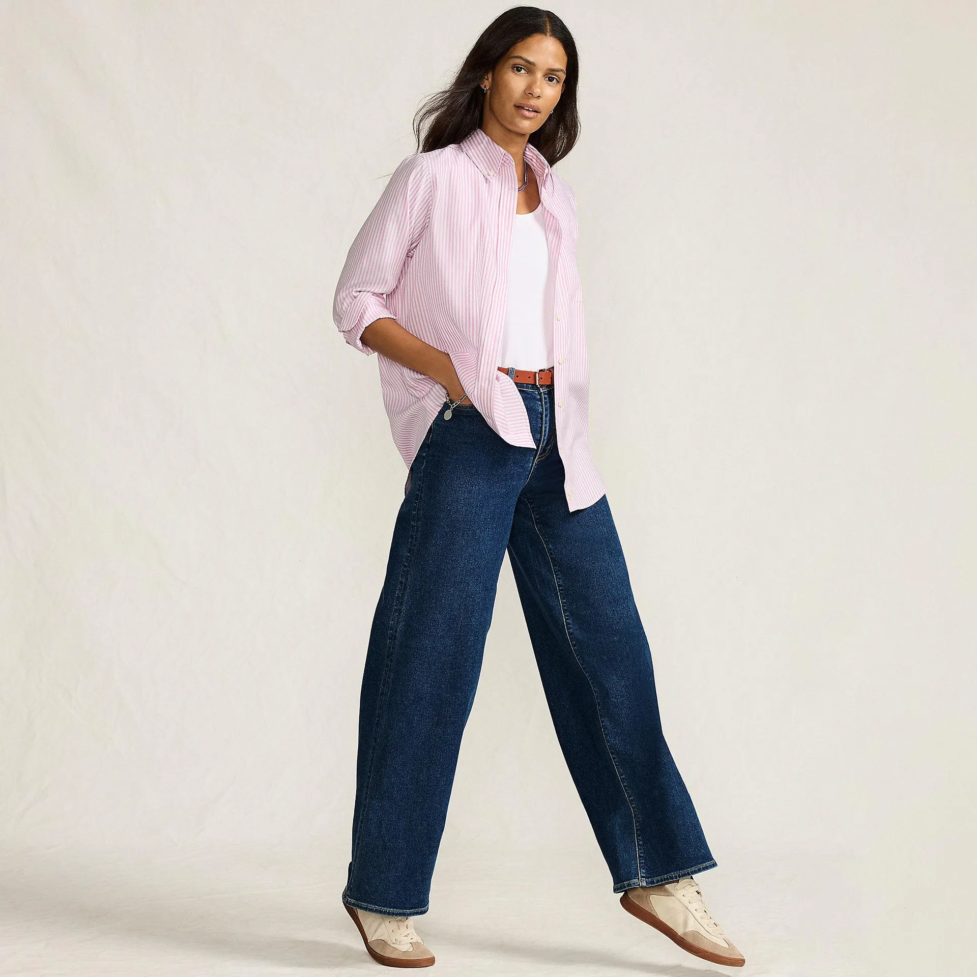 Women's No Iron Pinpoint Relaxed Fit Shirt