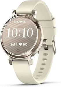 Garmin Lily 2, Small and Stylish Smartwatch, Hidden Display, Patterned Lens, Up to 5 Days Battery Life, Coconut